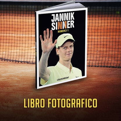Libro e gadget Jannik SINNER Numero 1 Sacca Volpe Rossa ufficiale
