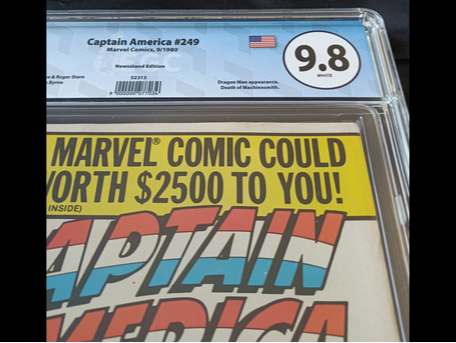Fumetti Gradati EGC : Capitan America #249 - Newsstand Edition - EGC 9.8 - Prima edizione 1980