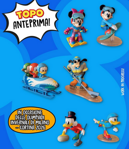 Collezione Completa 4/4 "Statuine Sport Invernali" Olimpiadi Invernali Milano–Cortina 2026,