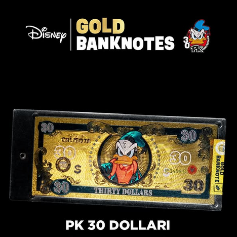 Billets de banque Disney en or à l'effigie de Mickey Mouse ! - Billets à collectionner