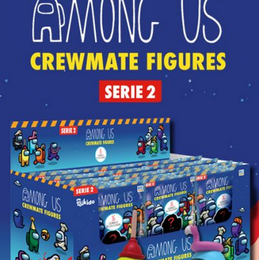 mini figurines 3D des personnages de la série 3 AMONG US Toikido Crewmate Newsstand