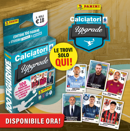 100 Upgrade Stickers - Footballers 2024-2025 Upgrade Blaster Box Panini