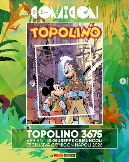 Fumetto TOPOLINO libretto n. 3675 da Collezione Variant Comicon Napoli 2026 FRU dei Jackal