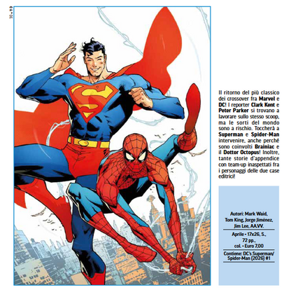Superman Spider-man #1 Collezione 10 Variant Cover