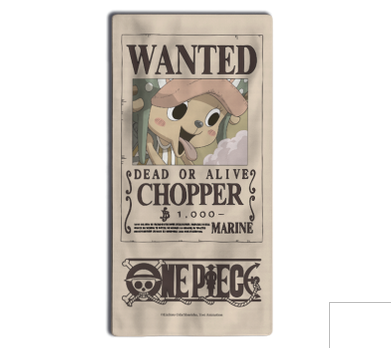 One Piece - Telo mare ufficiale 160x80 Wanted "CHOPPER"