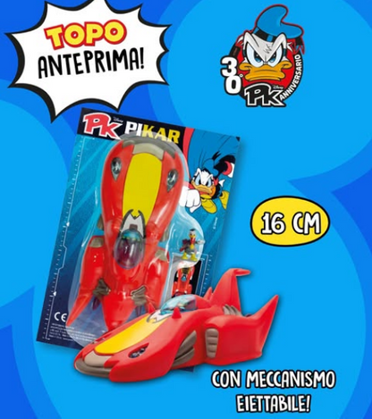 Fumetto Topolino n. 3688 Con Gadget Pi-Kar Auto di Paperinik Pk30 PK