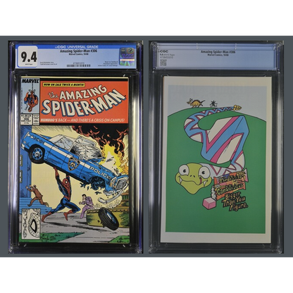 Fumetto Gradato CGC 9.4 : Spider-Man #306 - In Lingua Originale - Marvel Comics Prima Edizione 1988