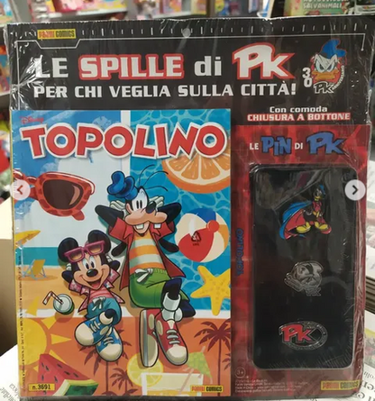 Set of 3 Magnetic Bookmarks + Mickey Mouse Comic 3622 + Uncle Scrooge Comic 82 