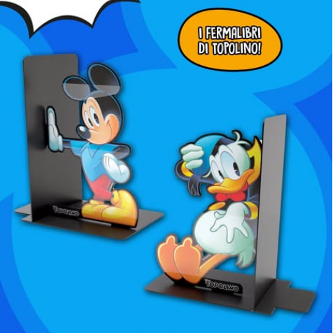 Fumetti Topolino n. 3695 e/o 3696 con Segnalibri in metallo di Paperino e/o Topolino