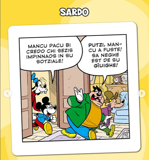 Strip strip TOPOLINO knjižica br. 3697 - 5 verzija, od kojih 4 na dijalektu 2026