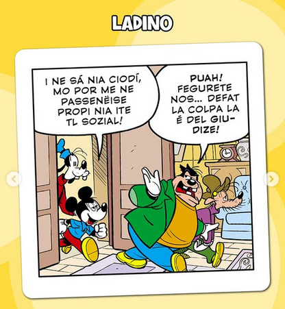 Strip strip TOPOLINO knjižica br. 3697 - 5 verzija, od kojih 4 na dijalektu 2026