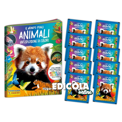 Panini Stickeralbum und/oder Paketset Die Welt der TIERE – Eine Explosion der Farben