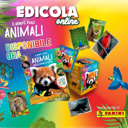 Panini Stickeralbum und/oder Paketset Die Welt der TIERE – Eine Explosion der Farben