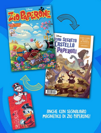 Lot de 3 marque-pages magnétiques + BD Mickey Mouse 3622 + BD Oncle Picsou 82 
