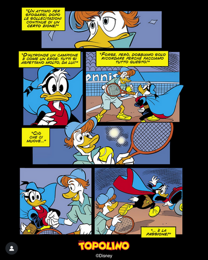 Fumetto TOPOLINO libretto n. 3650 da Collezione Cover dedicata a Jannik Sinner