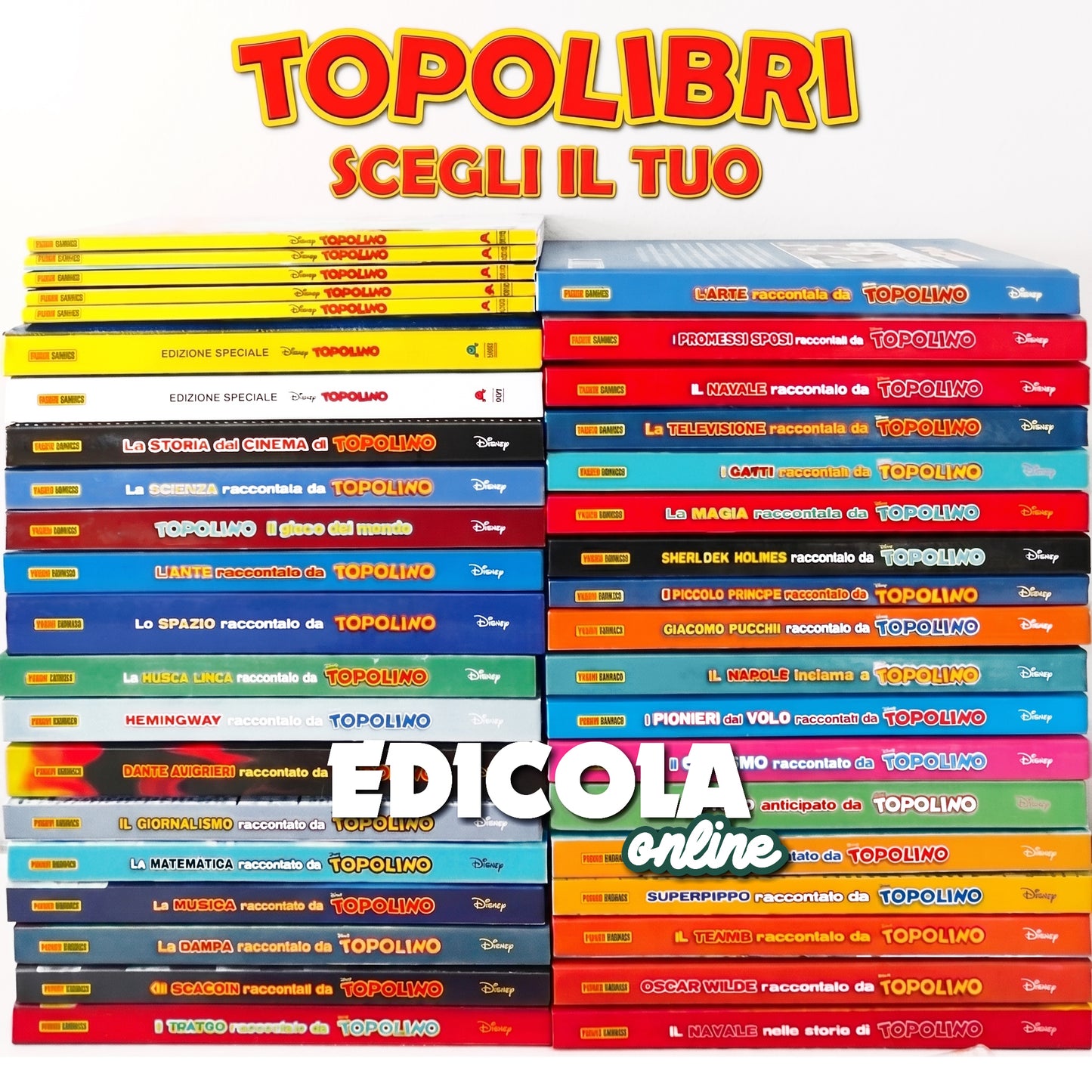 Collezione Topolibri Disney - Scegli il Tuo Topolibro - Fumetti Disney da Collezione - Topolino