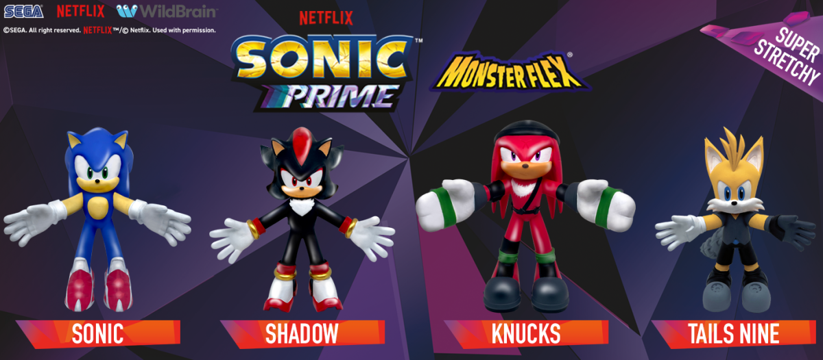Scegli personaggio SONIC Prime MONSTERFLEX Action Figure allungabili