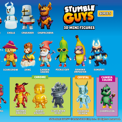 Choisissez les personnages STUMBLE GUYS mini figurines série 4, collection de figurines d'action 3D