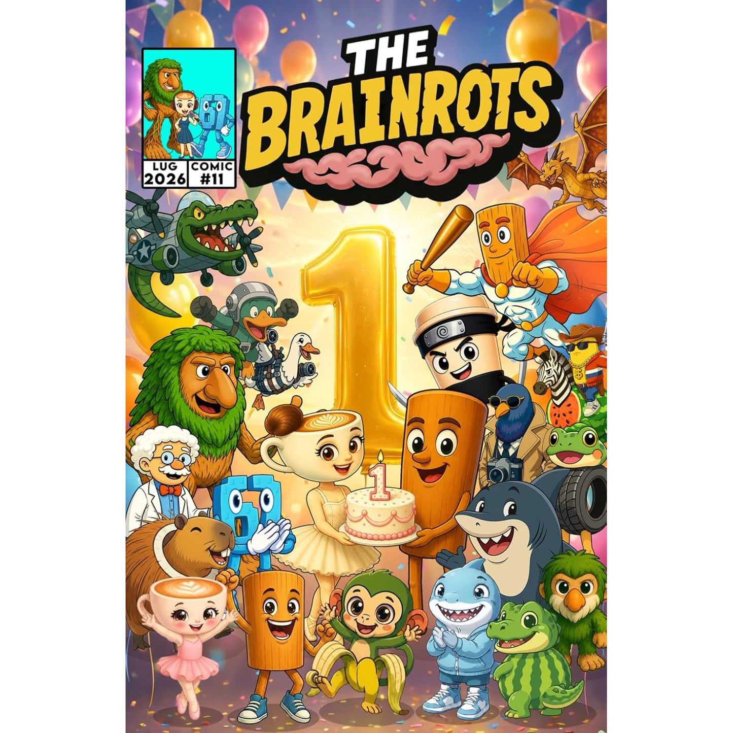 Fumetto The Brainrots n. 11 (Luglio 2026) - 3 Cover disponibili