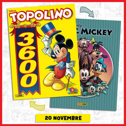 Mickey Mouse comic n. 3600 - flip cover dedicated to Epic Mickey Rebrushed