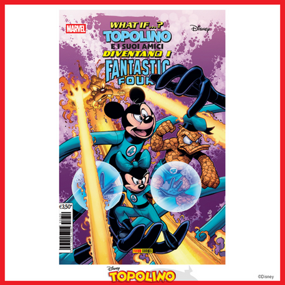 Fumetto Topolino n. 3609 - Speciale Flip Topolino, Minni, Paperino e Pippo vestiranno i panni dei Fantastici 4