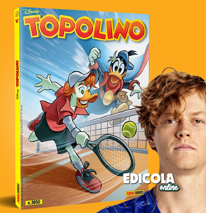 Fumetto TOPOLINO libretto n. 3650 da Collezione Cover dedicata a Jannik Sinner