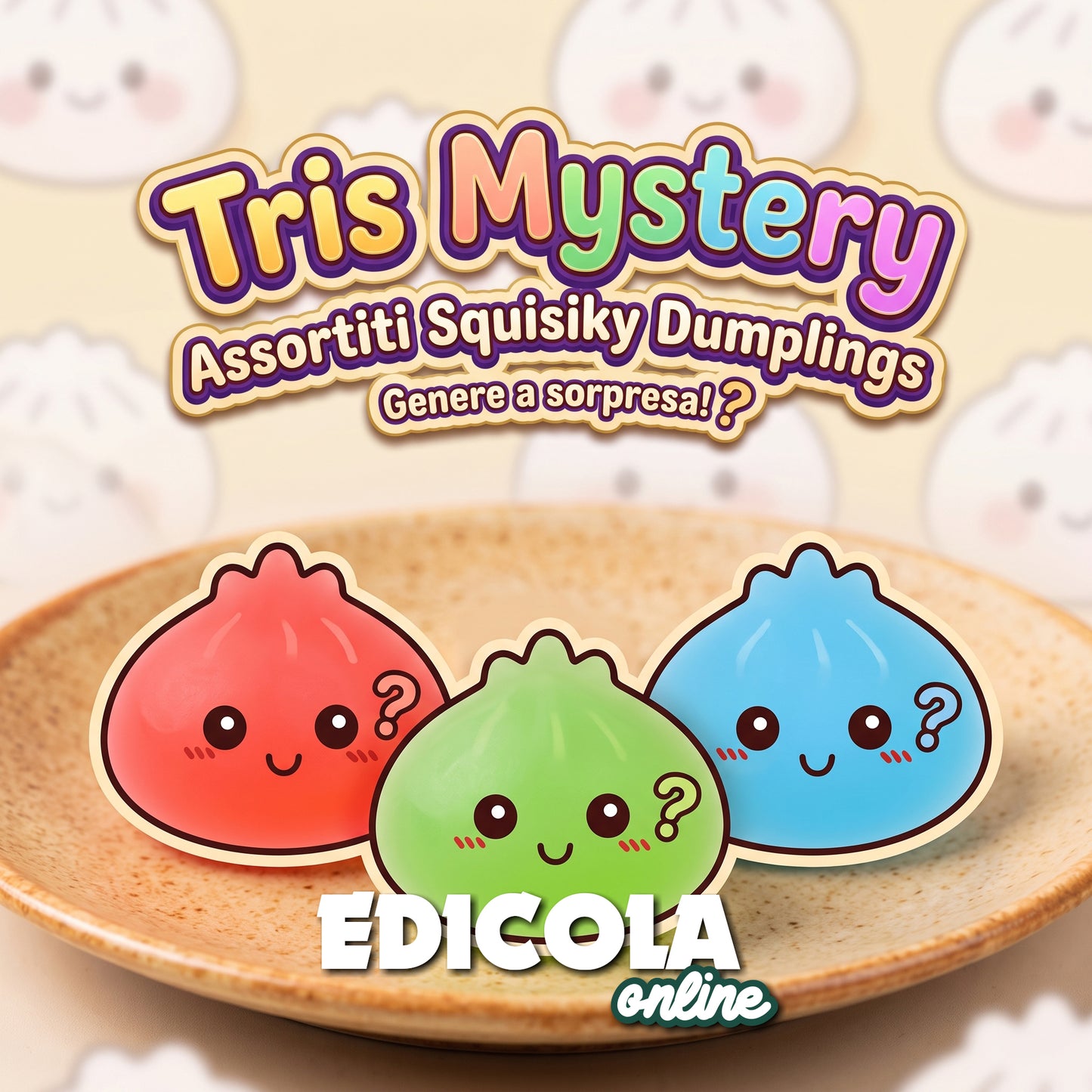 Squishy Dumpling Maxi 9,5 cm – Raviolo Kawaii Antistress