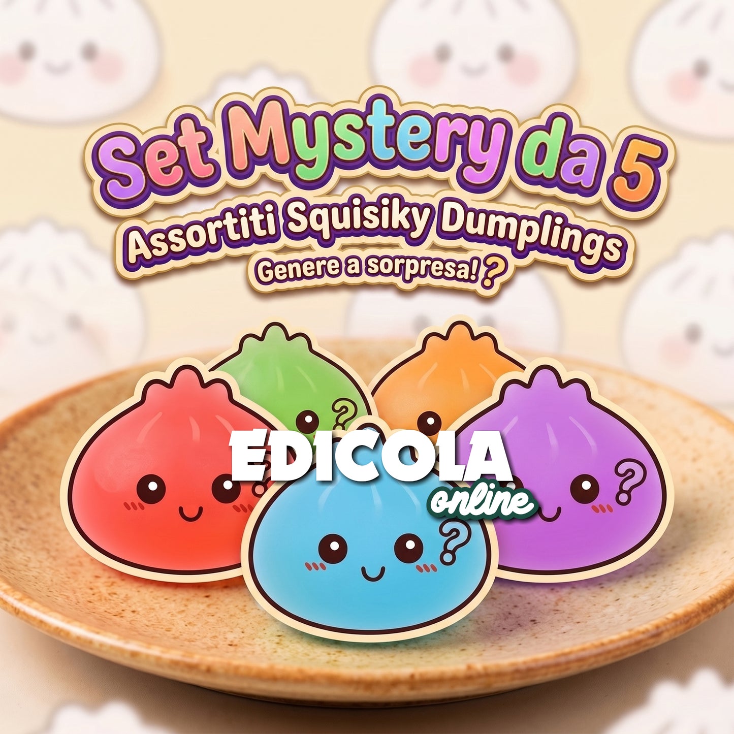 Squishy Dumpling Maxi 9,5 cm – Raviolo Kawaii Antistress