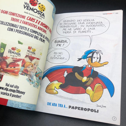 Mickey Mouse a épinglé le numéro de bande dessinée n. 1 RÉIMPRESSION Collector 60lire Vintage Rare