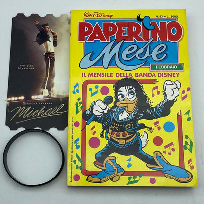 Strip strip s naslovnicom posvećenom Michaelu Jacksonu - Paperino Mese 1988.