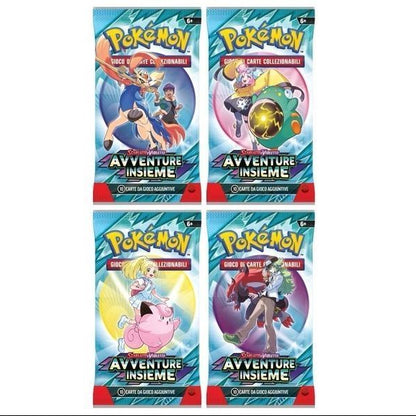 Bustine singole Pokémon ITA Sigillate - 10 Carte da Gioco espansioni in Italiano