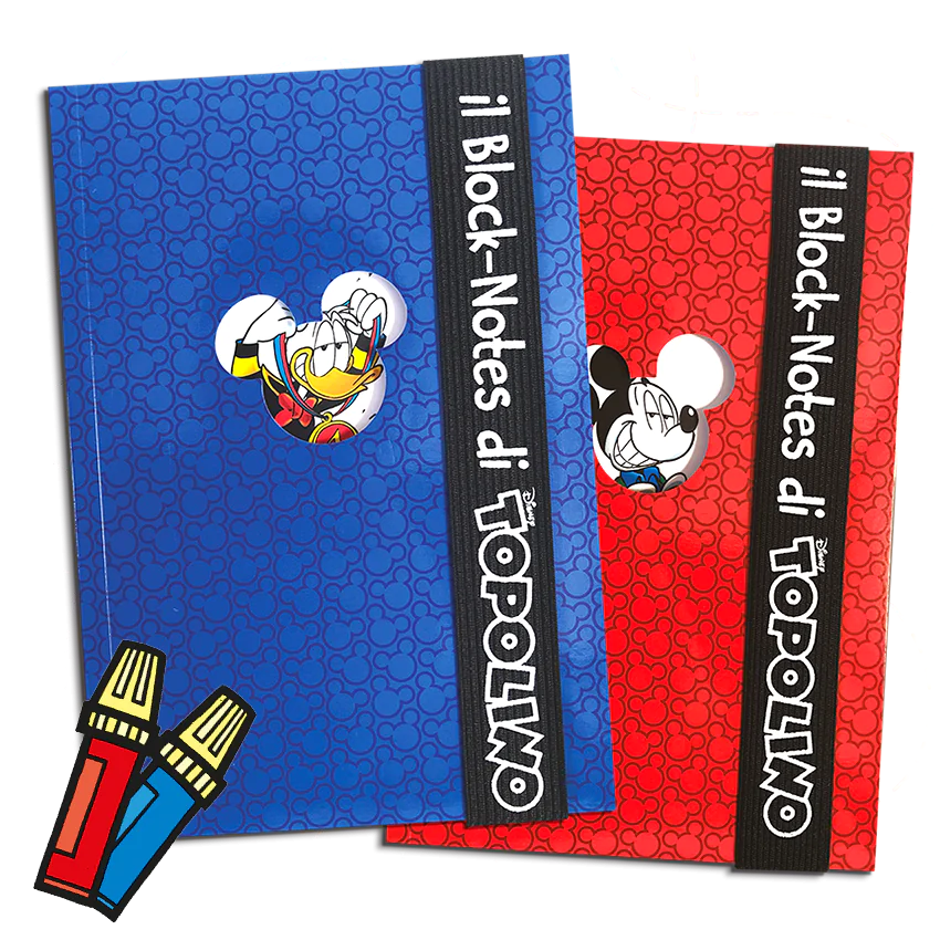 Fumetto TOPOLINO 3485 Sigillato Edicola Block Notes Blu Illustrato da Collezione