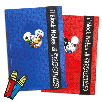 Fumetto TOPOLINO 3485 Sigillato Edicola Block Notes Blu Illustrato da Collezione