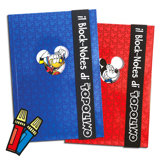 TOPOLINO 3485 Comic Sealed Newsstand Blue Notepad Illustrated Collectible