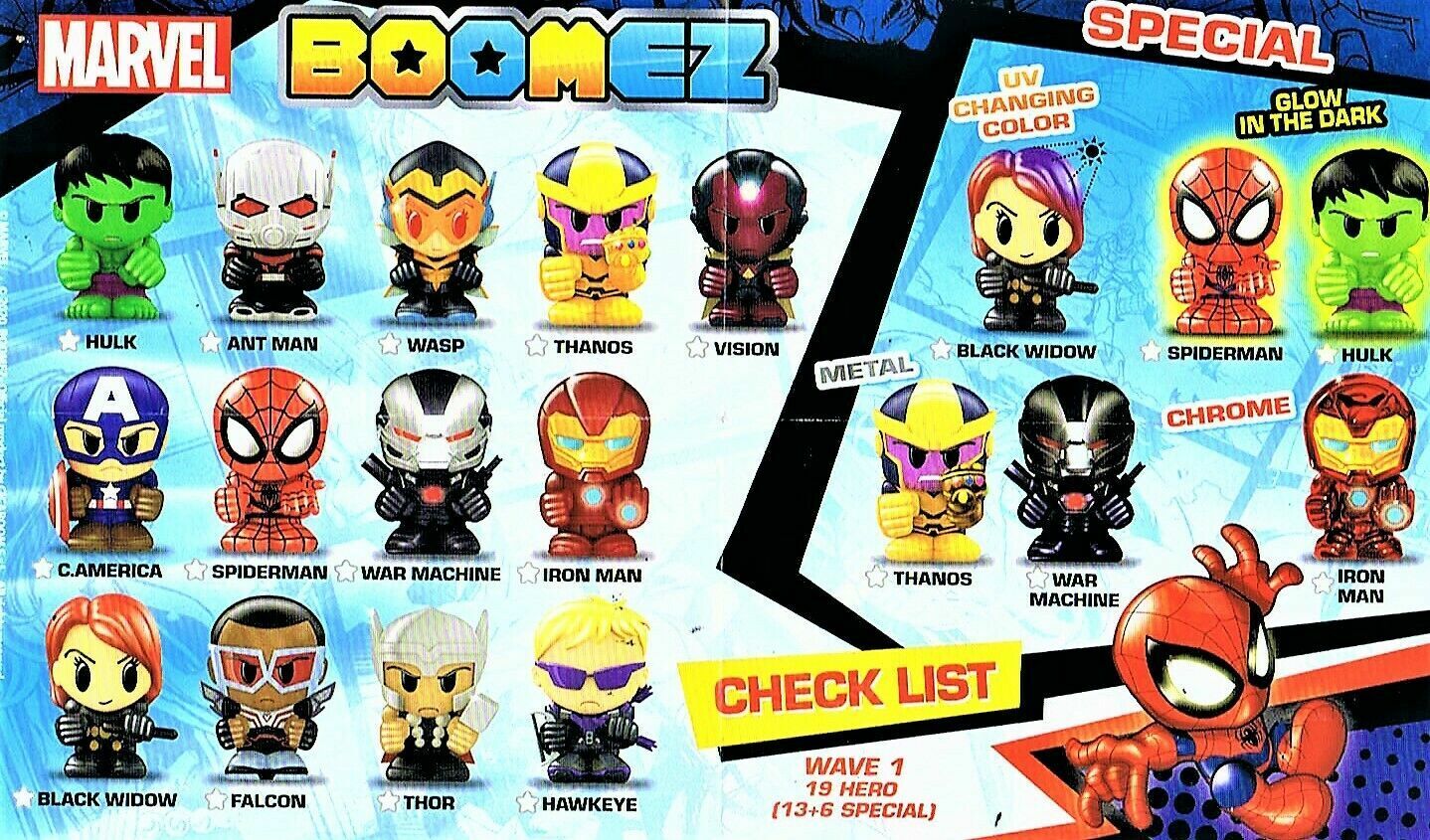 Busta a Sorpresa di BOOMEZ Marvel Wave 1 - Bustina Hero 3D Card Game