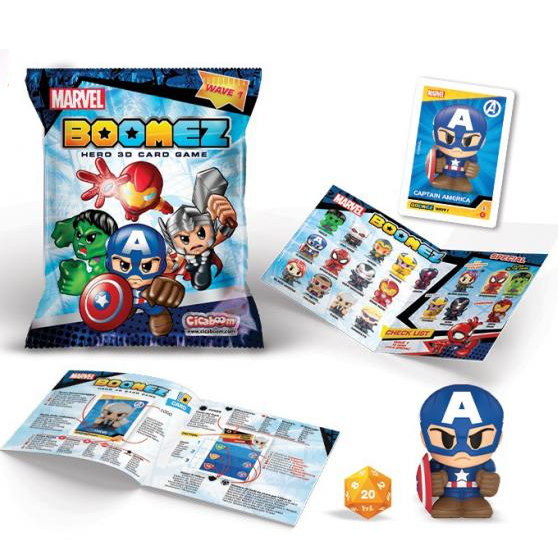 Busta a Sorpresa di BOOMEZ Marvel Wave 1 - Bustina Hero 3D Card Game