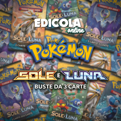 Versiegelte Pokémon ITA-Einzelpackungen – 3 Erweiterungsspielkarten auf Italienisch