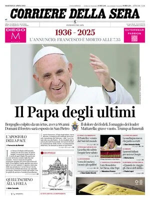 Giornali Edizione speciale Commemorativa della Morte di Papà Francesco