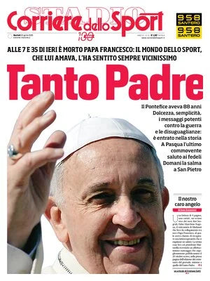 Giornali Edizione speciale Commemorativa della Morte di Papà Francesco