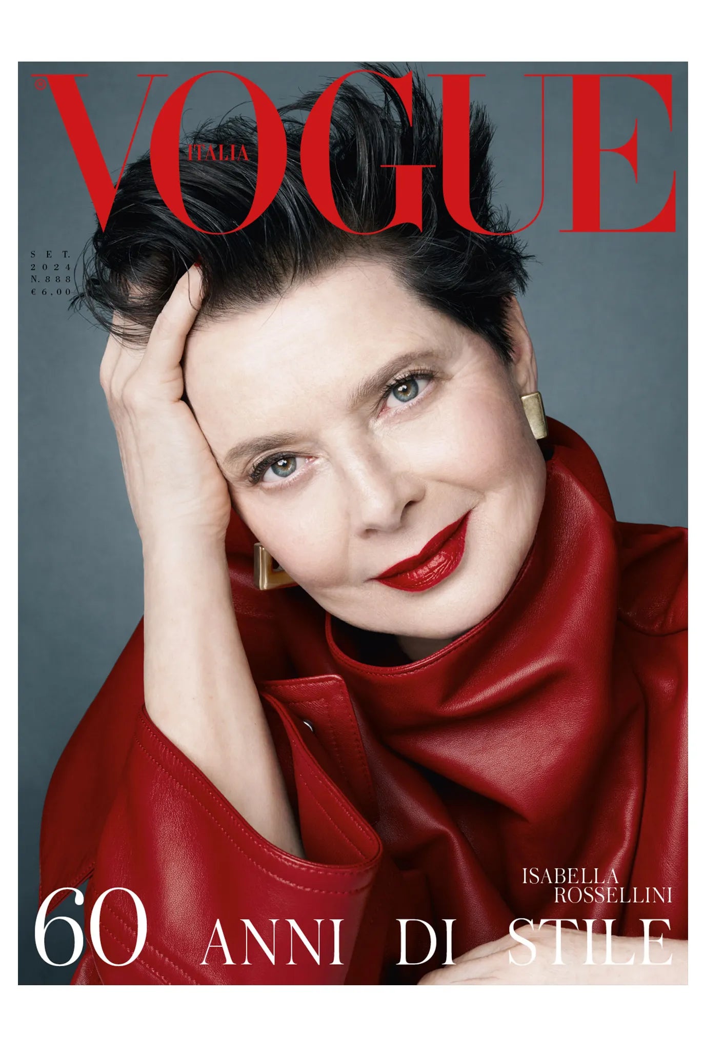 Lot de 6 couvertures par VOGUE ITALIA - 6 couvertures de collection pour le 60ème anniversaire