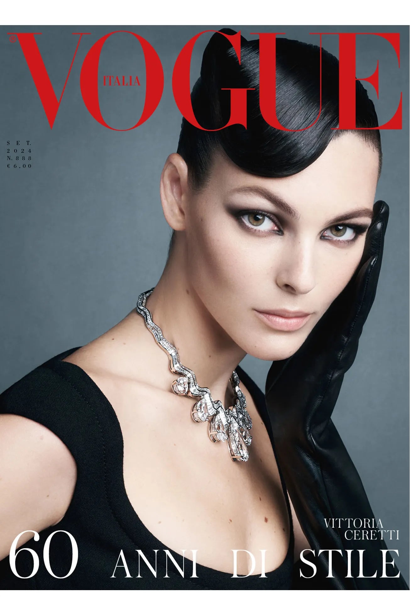 Lot de 6 couvertures par VOGUE ITALIA - 6 couvertures de collection pour le 60ème anniversaire