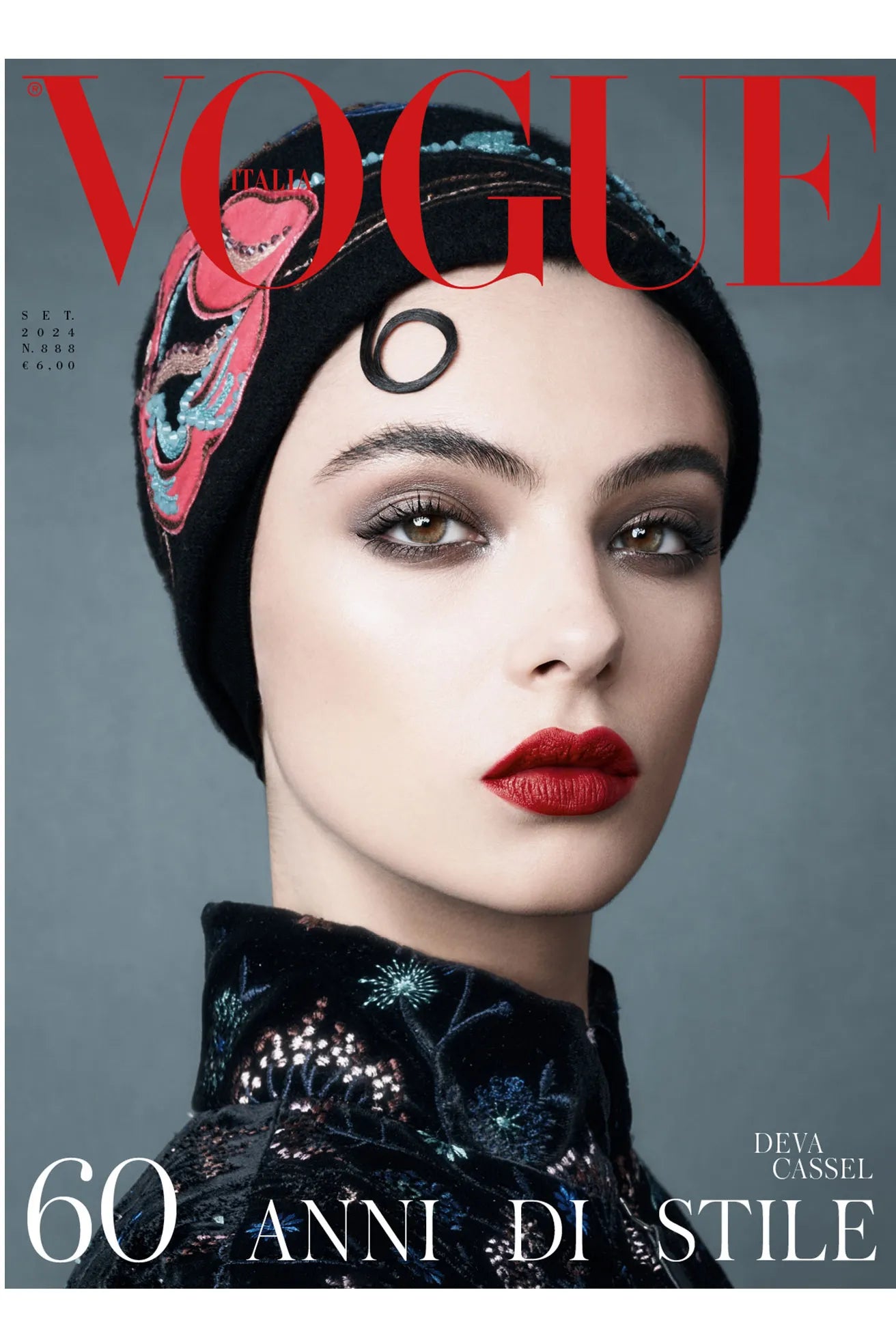 Lot de 6 couvertures par VOGUE ITALIA - 6 couvertures de collection pour le 60ème anniversaire