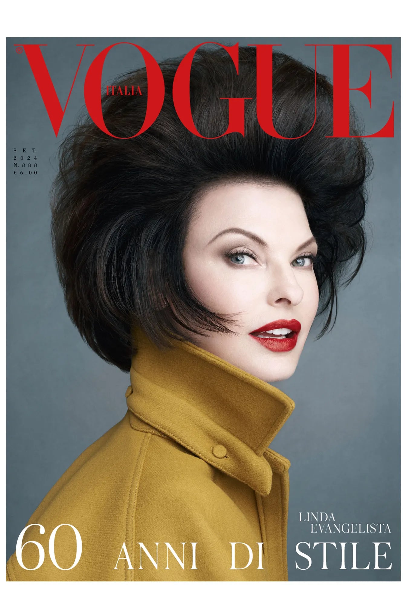 Lot de 6 couvertures par VOGUE ITALIA - 6 couvertures de collection pour le 60ème anniversaire