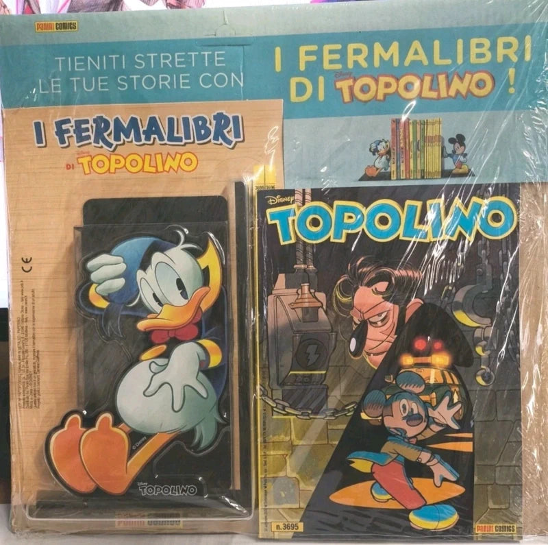Fumetti Topolino n. 3695 e/o 3696 con Segnalibri in metallo di Paperino e/o Topolino
