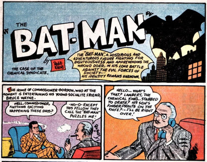 Ristampa Anastatica del fumetto : Detective Comics 27 la prima apparizione di Batman 1939