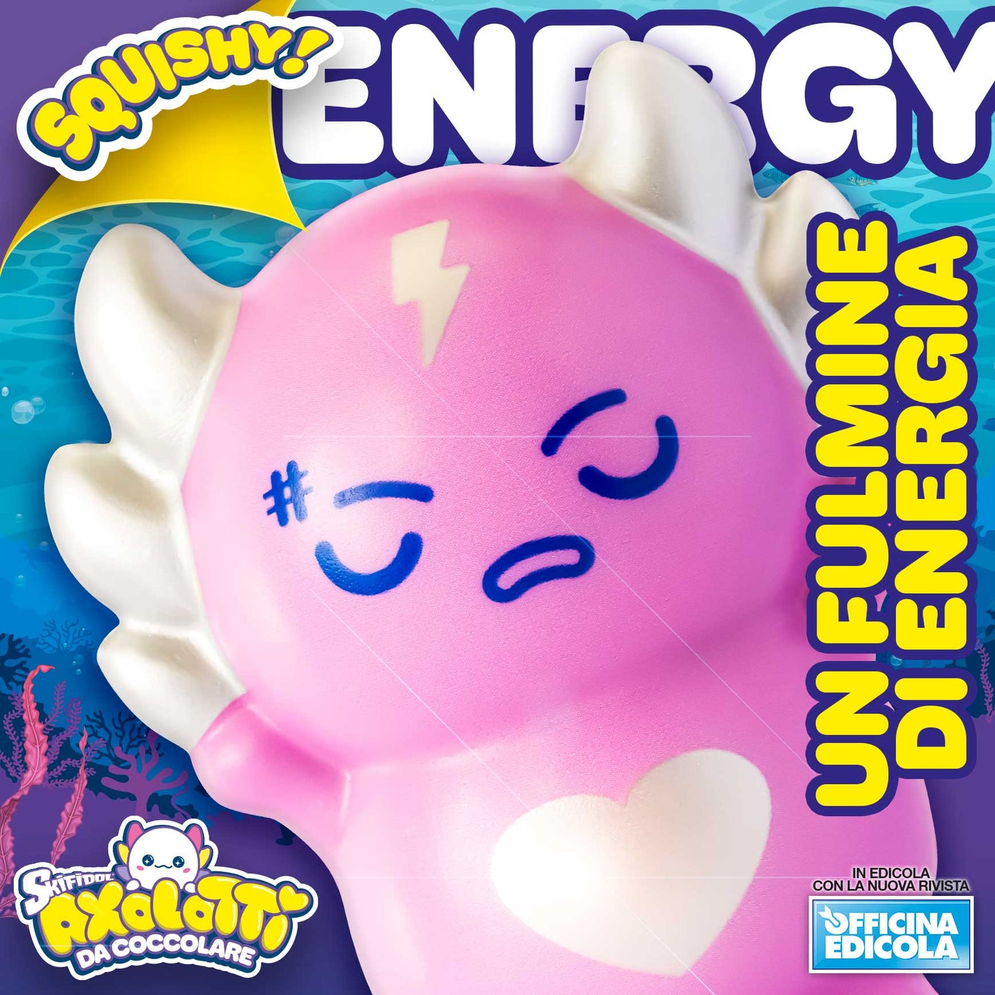 Skifidol Squishy ! Axolotti da coccolare morbidi da schiacciare