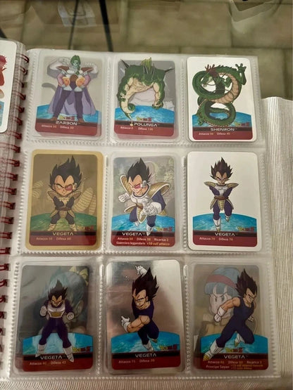 Raccoglitore con 117 Cards Edibas Lamincards Dragonball Z - Serie Argento