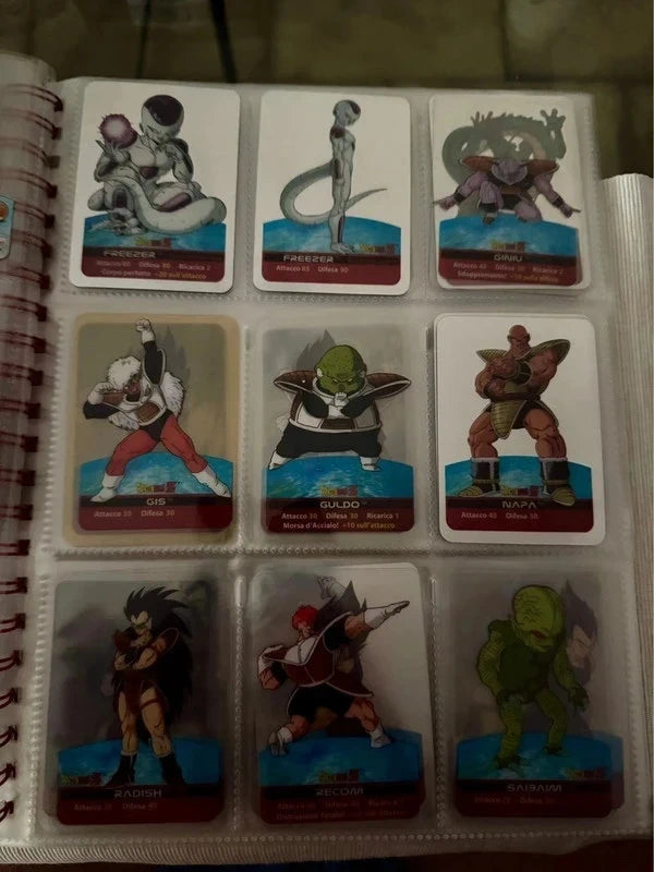 Raccoglitore con 117 Cards Edibas Lamincards Dragonball Z - Serie Argento