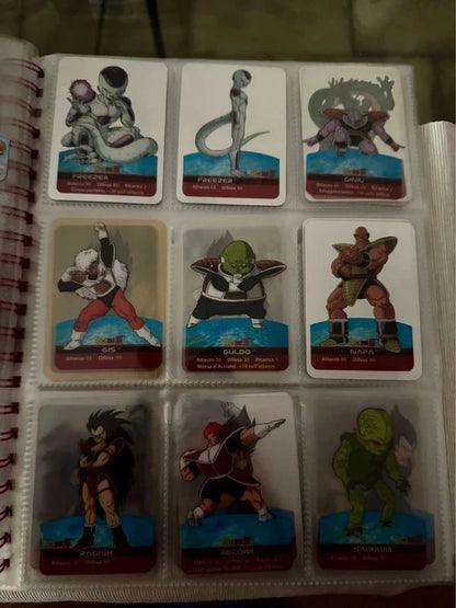 Raccoglitore con 117 Cards Edibas Lamincards Dragonball Z - Serie Argento