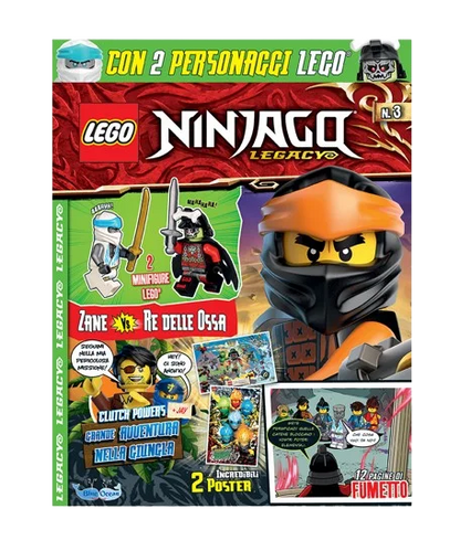 Rivista LEGO NINJAGO LEGACY n.2 - Zane vs. Re delle Ossa